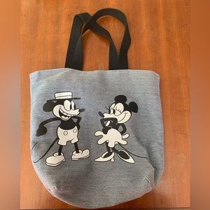Disney brand. Mickey and Minnie denim tote.